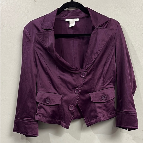 Charlotte Russe Rich Purple Blazer - Picture 1 of 5